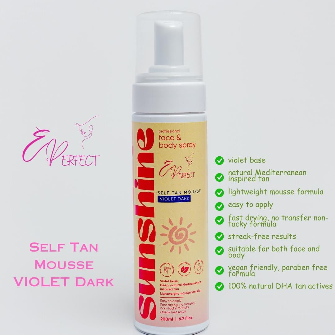 EPERFECT SELF TAN MOUSSE VIOLET DARK